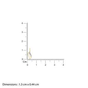 จี้เพชรรูปคลื่นปรารถนาสีทองหรูหราและหรูหราสำหรับผู้หญิง - Product Image 3