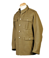 Nouveau style, manteau professionnel durable à double boutonnage en 100 % laine écologique, doux et confortable, style tunique WW1 pour hommes