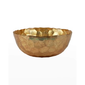 Cuencos de ensalada con acabado de Color dorado redondo personalizado de lujo moderno, cuencos de servicio hechos de latón de Metal para Chocolate y dulces a bajo precio - Product Image 1