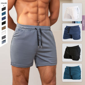 Pantalones cortos deportivos de verano con logotipo personalizado para hombre, pantalones deportivos informales de secado rápido de tres cuartos, pantalones deportivos para maratón, correr, LICRA fino, envío DDP - Product Image 6