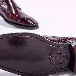 Scarpe eleganti Monk Strap in vera pelle, mocassini formali da ufficio con punta a punta, comode per la primavera - Product Image 2