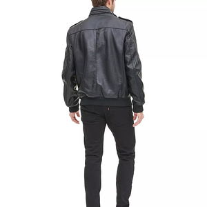 Chaqueta de cuero PU de motocicleta informal de alta calidad para hombre de fabricante de fábrica 100% temporada de invierno genuina OEM disponible - Product Image 4
