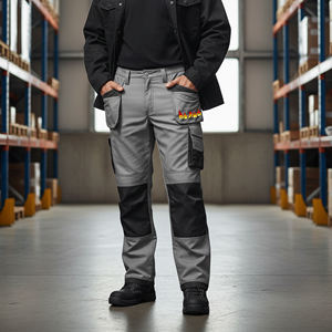 กางเกงทำงานนิรภัยแบบมีไฟ LED สะท้อนแสงสูง น้ำหนักเบา สำหรับทุกเพศ มาตรฐาน ANSI Class 2 กันน้ำ 2 สี คุณภาพสูง รับสกรีนโลโก้ - Product Image 1