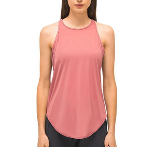 Women's Sports Yoga Tank <b>Top</b> ODM Custom Logo Quick Dry Breathable Spandex/Polyester/Cotton Fabric - Product Image 1
