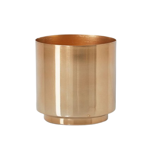 Maceta Decorativa de Metal para Balcón, Forma Redonda, Color Dorado, Diseño Clásico, Maceta para Decoración de Restaurantes - Product Image 3