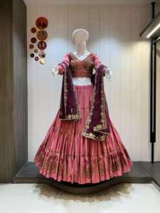 Traditional Chaniya Choli Super Quality Pure Jaam Cotton Fabric Heavy Pallu Computer Work Dupatta Moisture Wicking Laxmi - Product Image 4