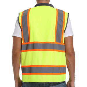 Logotipo personalizado OEM ANSI Clase 1 Impermeable LED Flash Alta visibilidad Chaleco DE SEGURIDAD reflectante Ropa DE TRABAJO multibolsillo Tamaño del color - Product Image 6