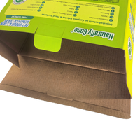 Boîte d'emballage en papier portable biodégradable et recyclable, boîte en carton ondulé personnalisée pour les produits de nettoyage ménager et les produits de soins pour animaux de compagnie