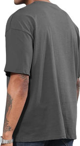 Camiseta de manga corta estilo holgado Nurak 2025 para hombre, camisetas de algodón 100% de algodón personalizadas ligeras de gran tamaño para hombre - Product Image 4