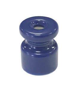 Isolatore in porcellana blu per cavo intrecciato (F-Bright 1400424-AZ) - Product Image 1
