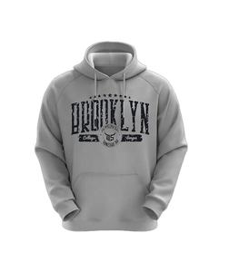 Échantillon gratuit OEM Ensemble sweat à capuche pour hommes 50 coton 50 polyester Manches longues Imprimé Oversize Pullover Hoodies Vente en gros Noir - Product Image 5