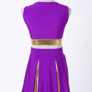 Tenues de cheerleading sur mesure pour femmes, haute qualité, 100% polyester, vêtements de performance, service OEM, couleurs personnalisables - Product Image 4