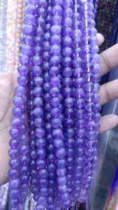 Magnifiques perles en améthyste argentée - Rêve violet pour la fabrication de bijoux, les occasions de fête et d'anniversaire, tailles de 4 mm à 10 mm - Product Image 3