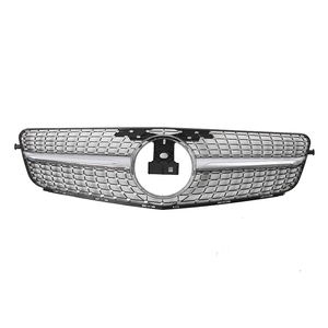 Griglia Anteriore Stile AMG per Mercedes Benz Classe <span class=keywords><strong>C</strong></span> W204 2008-2014, ABS Argento, Facelift C200 C300, Accessorio di Modifica - Product Image 5