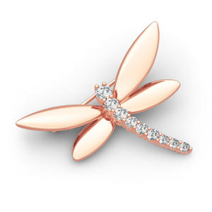 Broche de Libélula de Jardín en Plata de Ley Jeulia con Circonita de Corte Redondo, Regalo Perfecto - Product Image 3