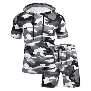 Vêtements d'été décontractés OEM/ODM, ensemble short et t-shirt en coton de haute qualité, nouveau design, ensemble short et t-shirt pour hommes - Product Image 1