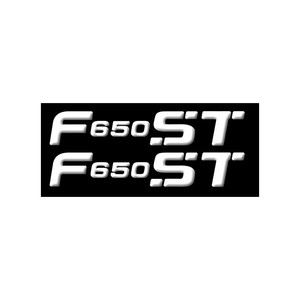 Adesivi in resina per moto BMW F 650 ST compatibili con 2 adesivi scritti F650ST - Product Image 1