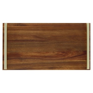 Plateau de rangement et de service moderne avec poignées métalliques élégantes, design minimaliste, idéal pour table basse, repas, réceptions et maison - Product Image 3