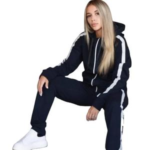 Conjunto de chándal de terciopelo informal para mujer, sudaderas con capucha y cremallera completa, pantalones largos de entrenamiento, chándales, trajes para correr para mujer - Product Image 4
