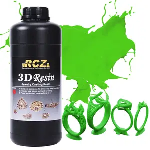 Resina suave de alta cera, LCD-DLP de Color verde, 3D, para moldes de fundición de joyas