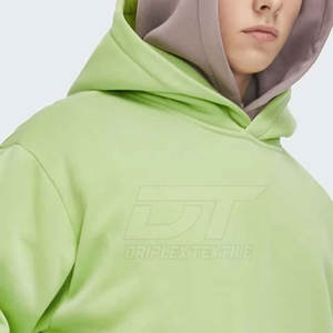 Top Tendance Basics Coton Mélangé Polaire Polaire Hoodies Pour Hommes Nouvelle Arrivée Bas Prix Hommes Polaire Hoodies - Product Image 5