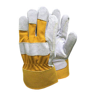 เครื่องหนังเครื่องป้องกันมือสำหรับงานก่อสร้างและงานอุตสาหกรรมทนทานและปลอดภัยชุดทำงานด้านความปลอดภัย - Product Image 2