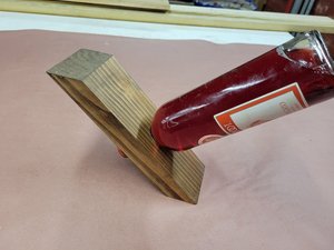 ที่วางไวน์ไม้อะคาเซียขวดเดี่ยวที่วางบนเคาน์เตอร์ที่เก็บไวน์ที่จัดเก็บไวน์ที่ทำจากไม้หรูหรา - Product Image 2