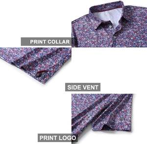 Camisas Casuales para Hombre de Alta Calidad a Precio de Fábrica OEM, Estilo Golf de Manga Corta Tejida, Secado Rápido, Transpirable, Personalizable Digital - Product Image 4