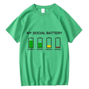 T-shirt décontracté de haute qualité pour hommes confortable et à la mode 100% coton Design imprimé drôle - Product Image 2