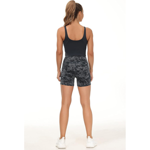 Sublimación Mujer Cintura alta Gimnasio Corto Sin costuras Push Up Entrenamiento Poliéster Hecho Athletic Gym Yoga Shorts para damas - Product Image 6