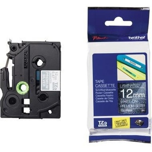 Cinta de Etiquetas para Brother P-Touch TZe-PR935, 12 mm x 8 m, Plateado/Blanco - Product Image 1