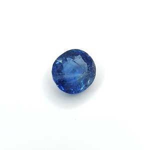 Saphir bleu naturel non chauffé créé en laboratoire 6,14 carats, pierre précieuse synthétique jaune rose émeraude taille ovale radiant - Product Image 3