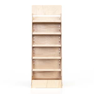 Portasupermercato regolabile in legno personalizzabile da 600mm scaffali versatili leggeri per abiti Boutique negozi di Tshirt - Product Image 4