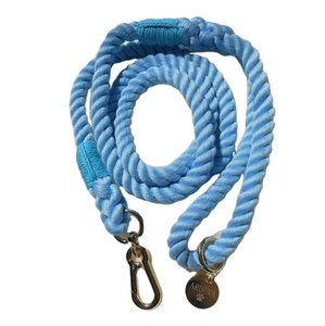 Dog Toys Accessories <b>Pet</b> Accessory Customized Colored Cotton Rope Handmade Dog <b>Leash</b> <b>Pet</b> <b>Leash</b> Set - Product Image 1