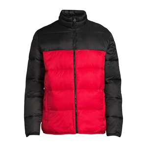 Veste matelassée camouflage pour homme, design de haute qualité, polyester noir et rouge, manteau de printemps, devant 2025 - Product Image 1