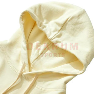 2024 pull à capuche en coton éponge sur mesure couleur unie tenue décontracté pour l'hiver sweats à capuche teints unis à vendre - Product Image 5