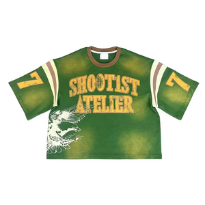 Stock Hommes Au-dessus De La Taille T-shirts Nouveau Design Confortable Adulte Mode Porter Service OEM Dernier Style Coton Baggy Chemises par - Product Image 1