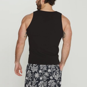 Wholesale Custom High Quality Men Cotton Fitness Vest Ribbed <b>Singlet</b> Gym Outdoor <b>Running</b> Sports Plain Training Tank Tops - Product Image 2