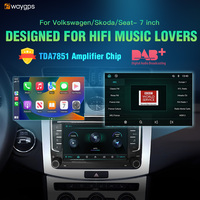 Ewaygps - Monitor de Coche Original de Fábrica de 7 Pulgadas con Navegación GPS y Carplay Inalámbrico para VW Volkswagen POLO GOLF PASSAT B6 SEAT Leon