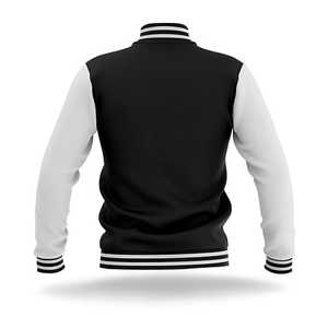 Veste universitaire personnalisée de haute qualité pour hommes, haut tendance, manches en laine et en PU du fabricant OEM, matériau en tissu de style Letterman - Product Image 2