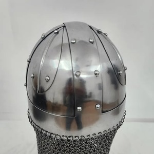 หมวกกันน็อคไวกิ้งยุคกลางชุดเกราะคาร์บอน1095เหล็กและลูกโซ่ประวัติศาสตร์วันวาเลนไทน์ - Product Image 3