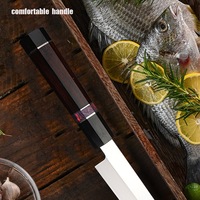 Couteau de Chef Damas Moderne Personnalisé en Gros, Professionnel, Fait Main, Compatible Lave-Vaisselle, Ambidextre, Lame Fixe Tranchante, OEM