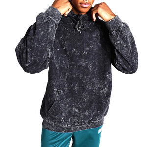 Sudadera con Capucha 100% Algodón, Lavado Ácido, Diseño Moderno, Tejido Transpirable y Cómodo, Peso Personalizado, Venta al por Mayor, Alta Calidad, para Hombre - Product Image 3
