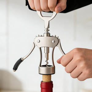 Sacacorchos Profesional <span class=keywords><strong>de</strong></span> Acero Inoxidable Ecológico, Resistente, Plano y Delgado para <span class=keywords><strong>Bar</strong></span> - Product Image 4