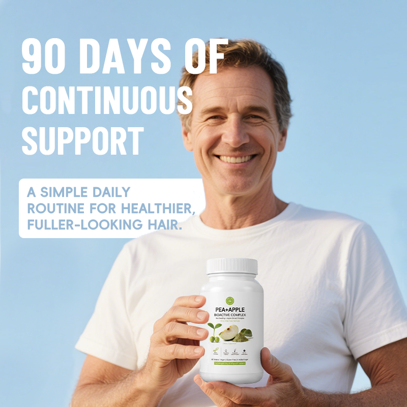 YVIP CGMP Certified Apple Concentrate Herbal Formula Hair Growth Tablets For Adult Use-60 Pills Per Bottle