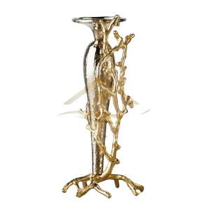 Luxury Handmade Stylish Candle Holder and Stand Antique Design Gold Color Vintage Metal <b>Candelabra</b> Lanterns Supplies From India - Product Image 1