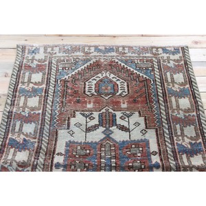 พรมขนาด 4.2x6.4 ฟุต, พรมวินเทจตุรกี, พรมลายเรขาคณิตสีน้ำตาล - Product Image 4