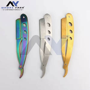 Rasoir droit de barbier en métal de qualité supérieure pour hommes, rasoirs pliables de haute qualité, rasoirs à lame coupante, fabricant de marques OEM - Product Image 6