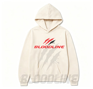 Sudadera con Capucha Blanca para Hombre, Corte Regular, Algodón Estampado, Estilo Casual para Otoño - Product Image 5
