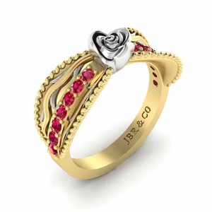 Best Seller Pink Diamond Yellow Gold Anillo de compromiso trenzado de plata esterlina 925 para mujer Anillo de lujo a precio mayorista - Product Image 3